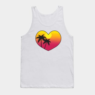 Sunset heart Tank Top